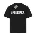 Balenciaga Brushstroke Logo T-Shirt in Black & White
