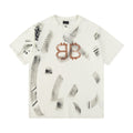 Balenciaga All-Over Brushstroke BB T-Shirt in Black