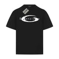 Balenciaga Distressed G Emblem T-Shirt in Black & White