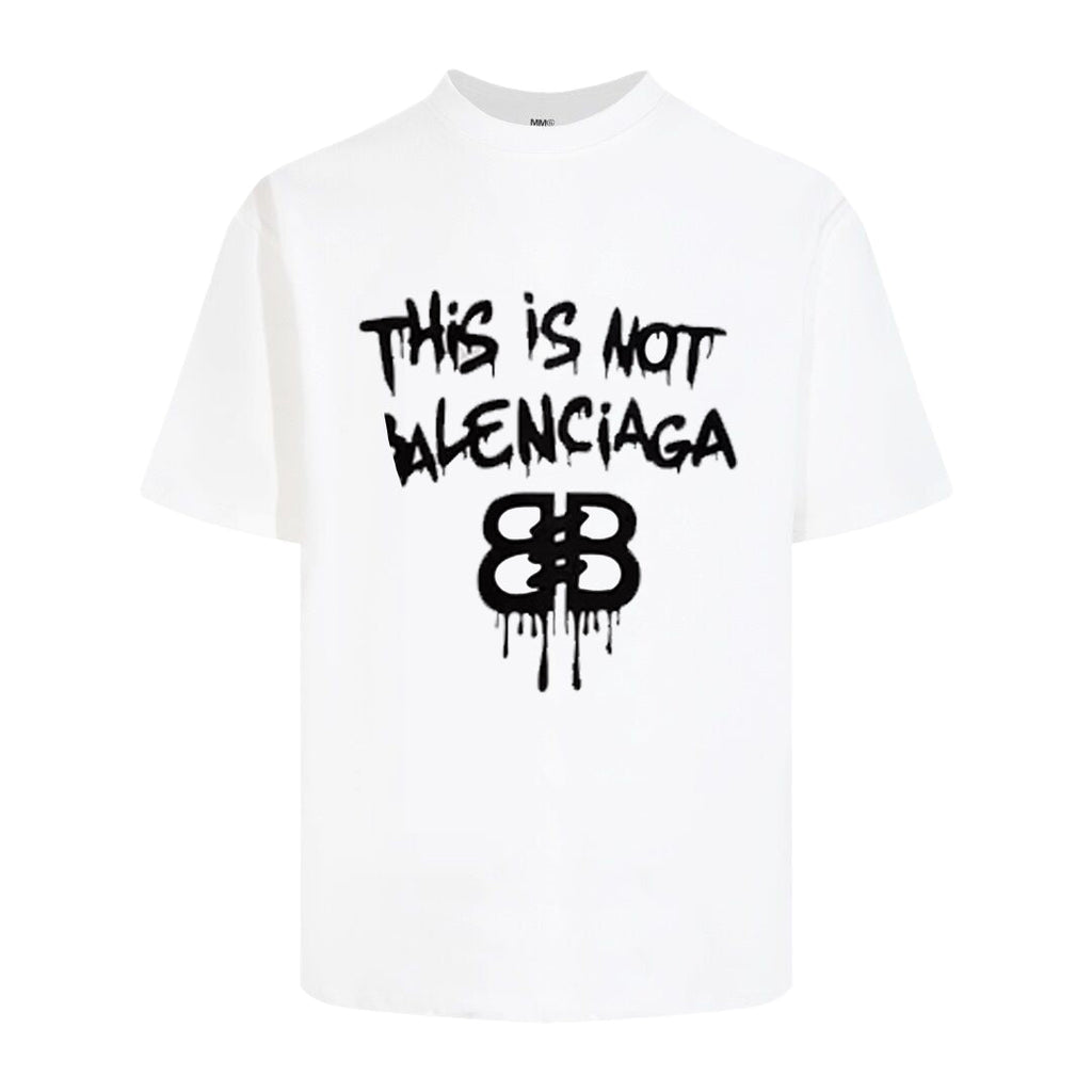 Balenciaga Graffiti Drip BB T-Shirt in White