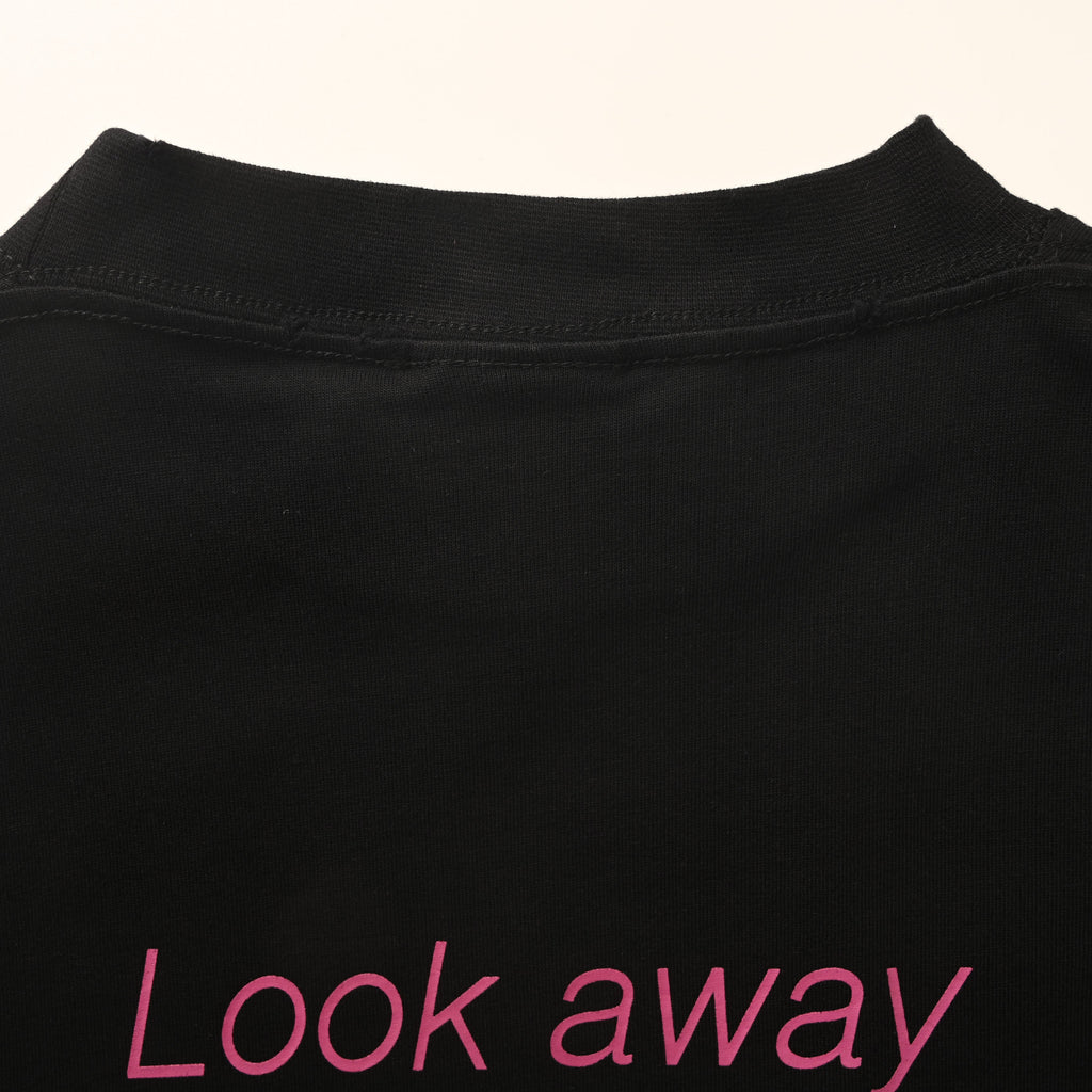 Balenciaga Blurred Portrait Photo T-Shirt in Black