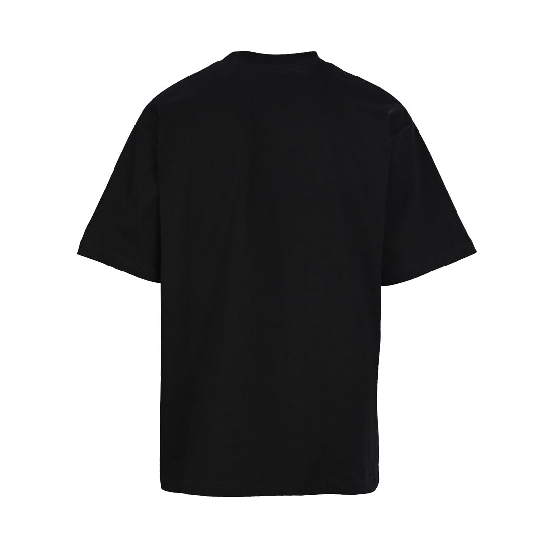 Balenciaga Yellow Spray BB T-Shirt in Black & White