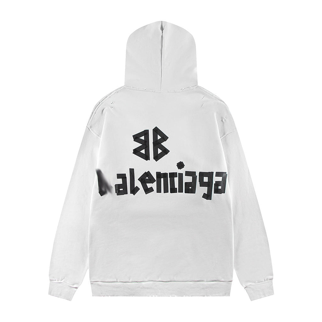 Balenciaga Print LOGO Hoodie