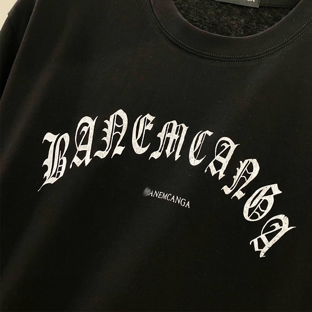 Balenciaga Gothic Arch Logo T-Shirt in Black