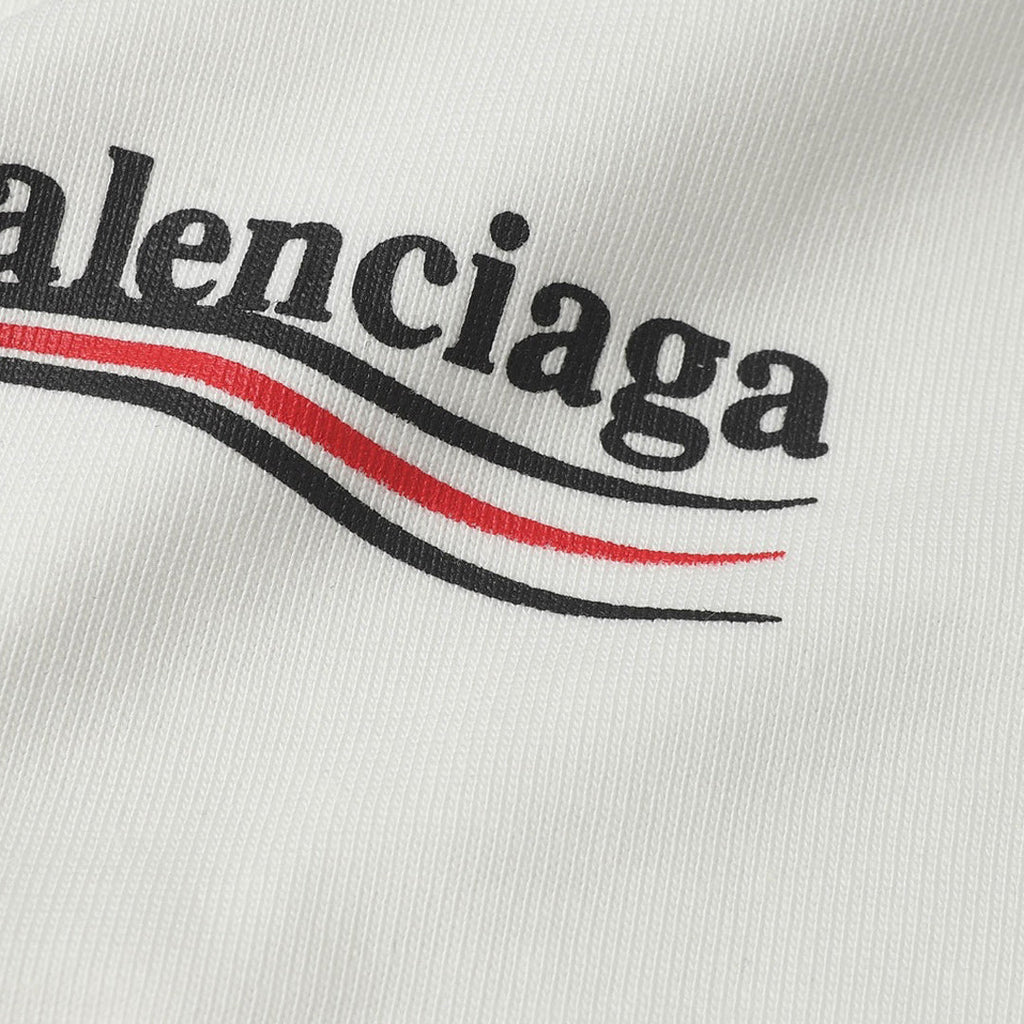 Balenciaga Split Wordmark T-Shirt in White