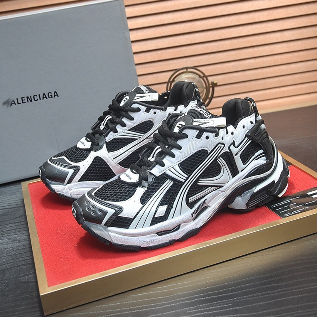 Balenciaga Runner Sneaker in White & Grey