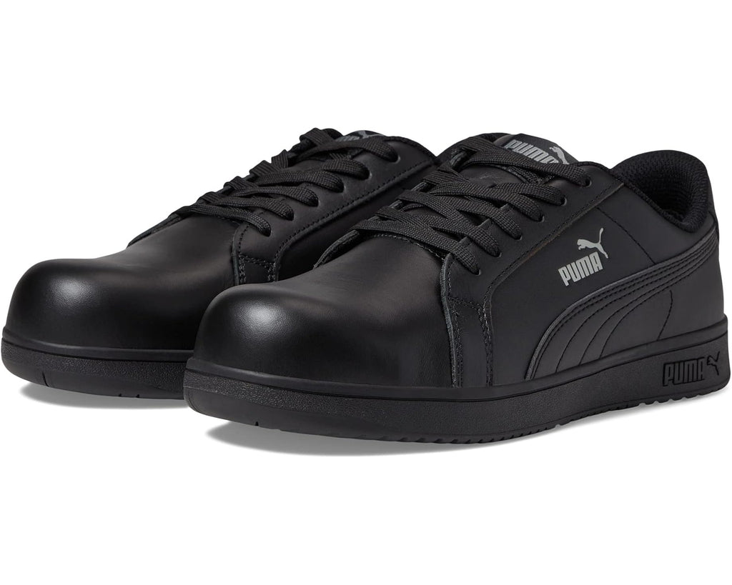 Men's PUMA Safety Iconic Leather Low ASTM SD Black/Black
