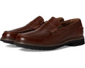 Men's Nunn Bush Odin II Moc Toe Penny Loafer Lightweight and Comfortable Slip-On Cognac