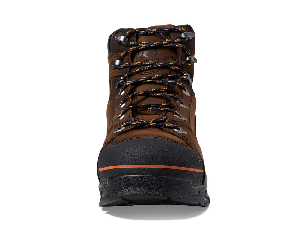 Men's Timberland PRO Endurance EV 6 Composite Safety Toe Puncture Resistant Waterproof Walnut/Orange