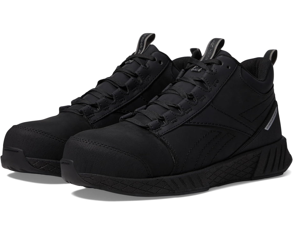 Men's Reebok Work Fusion Formidable Work Mid Cut Composite Toe EH Black/Black