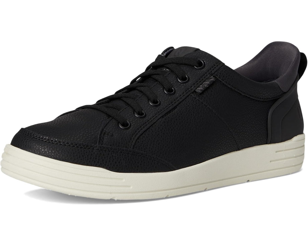 Men's Nunn Bush Kore City Walk EZ Moccasin Toe Lace-Up Lightweight Easy-On Easy-Off Oxford Black
