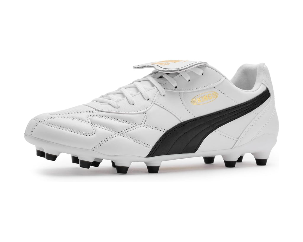 Men's PUMA King Top Firm, Artificial Ground Soccer Cleats White/Black