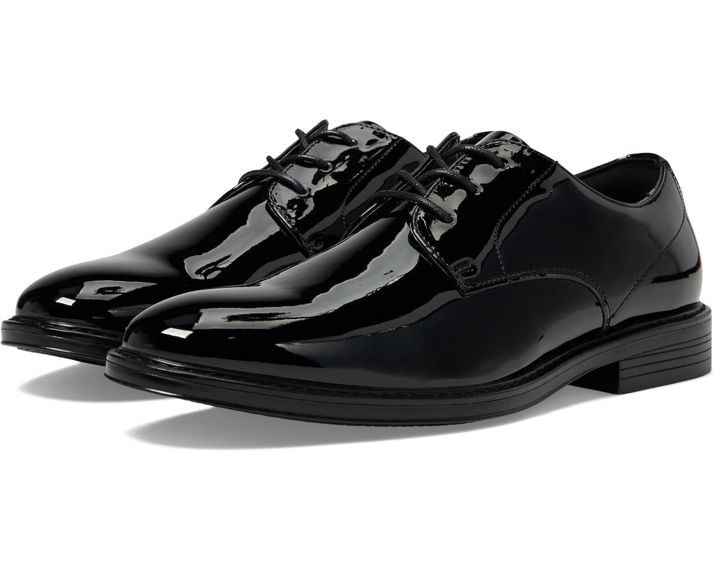 Men's Nunn Bush Centro Flex Formal Plain Toe Oxford Black Patent