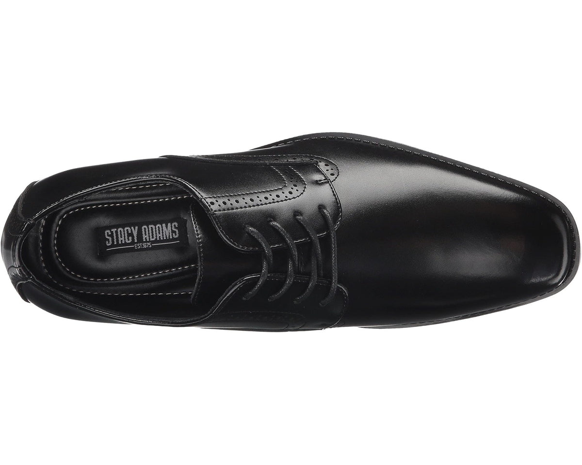 Men's Stacy Adams Ardell Slip Resistant Plain Toe Oxford Black