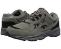 Men's Propet Stability Walker Medicare/HCPCS Code = A5500 Diabetic Shoe Grey/Black Nubuck