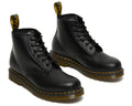 Unisex Dr. Martens 101 Yellow Stitch Black Smooth