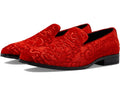 Men's Stacy Adams Saunders Velour Slip-On Red