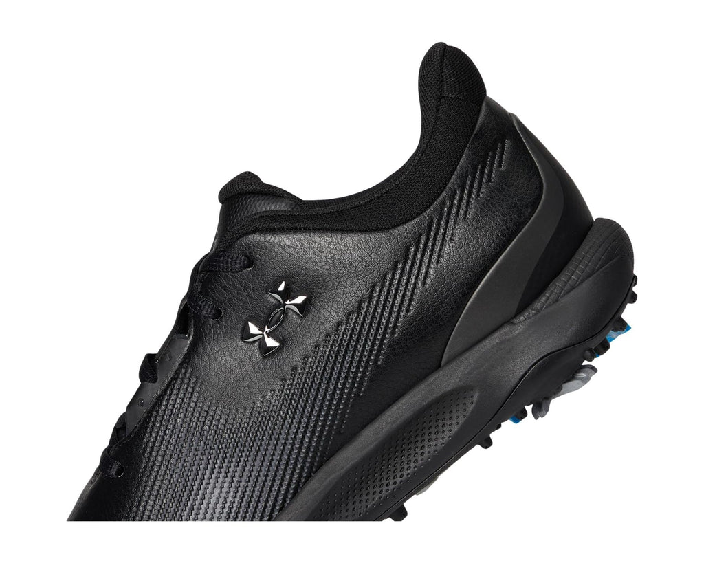 Men's Under Armour Drive Fade Golf Shoes Black/Metallic Silver