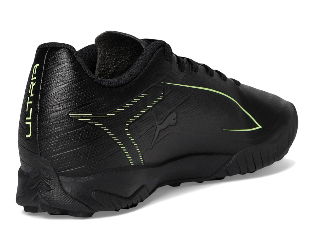 Men's PUMA Ultra 6 Play Turf Trainer Soccer Cleats Black/Fizzy Light/Green Terrain
