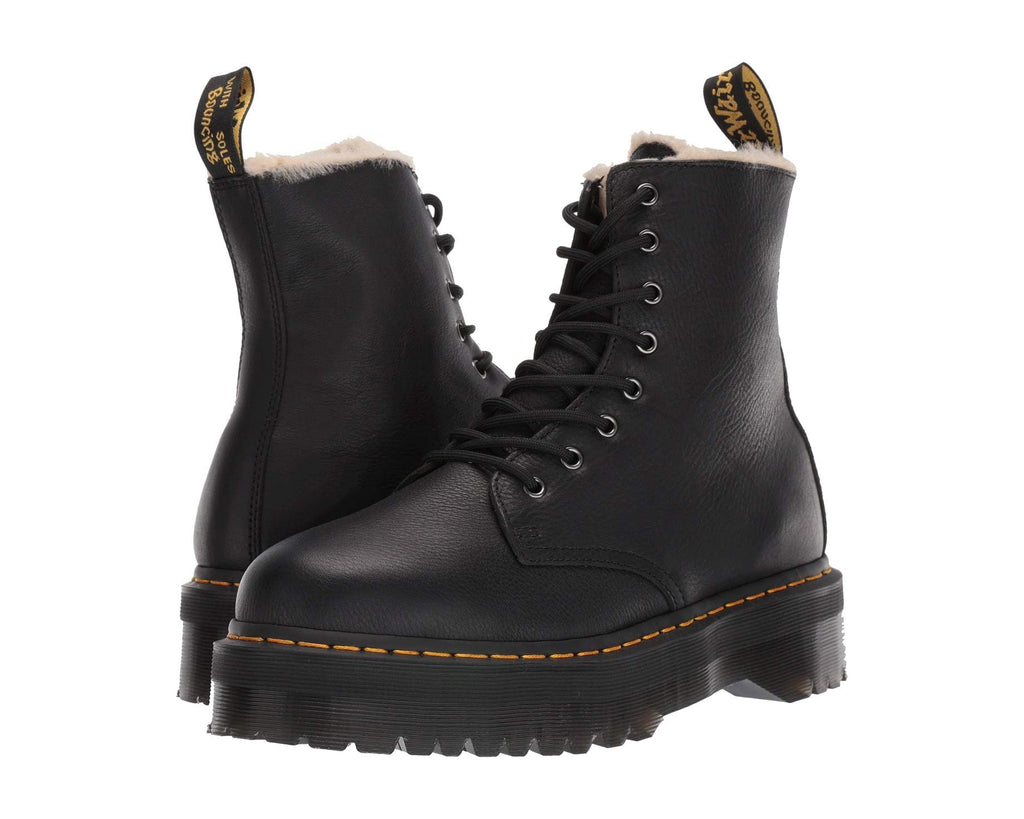 Unisex Dr. Martens Jadon Faux-Fur Lined Black