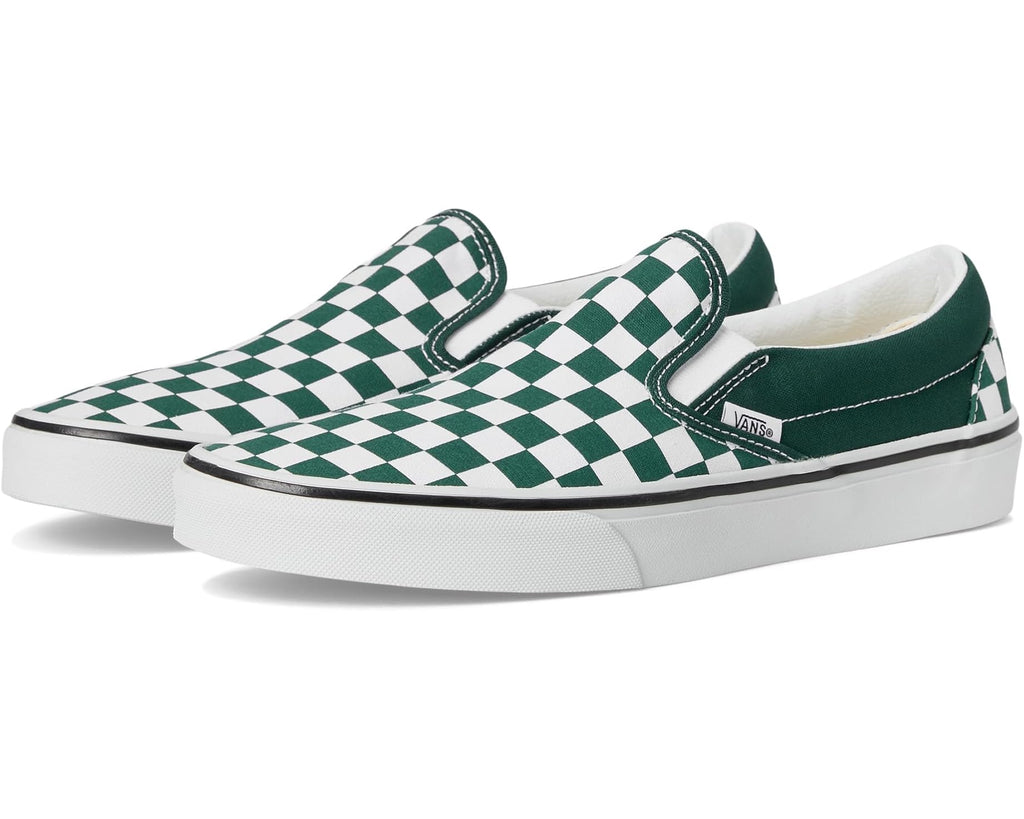 Unisex Vans Classic Slip-On Checkerboard Color Theory Checkerboard Emerald
