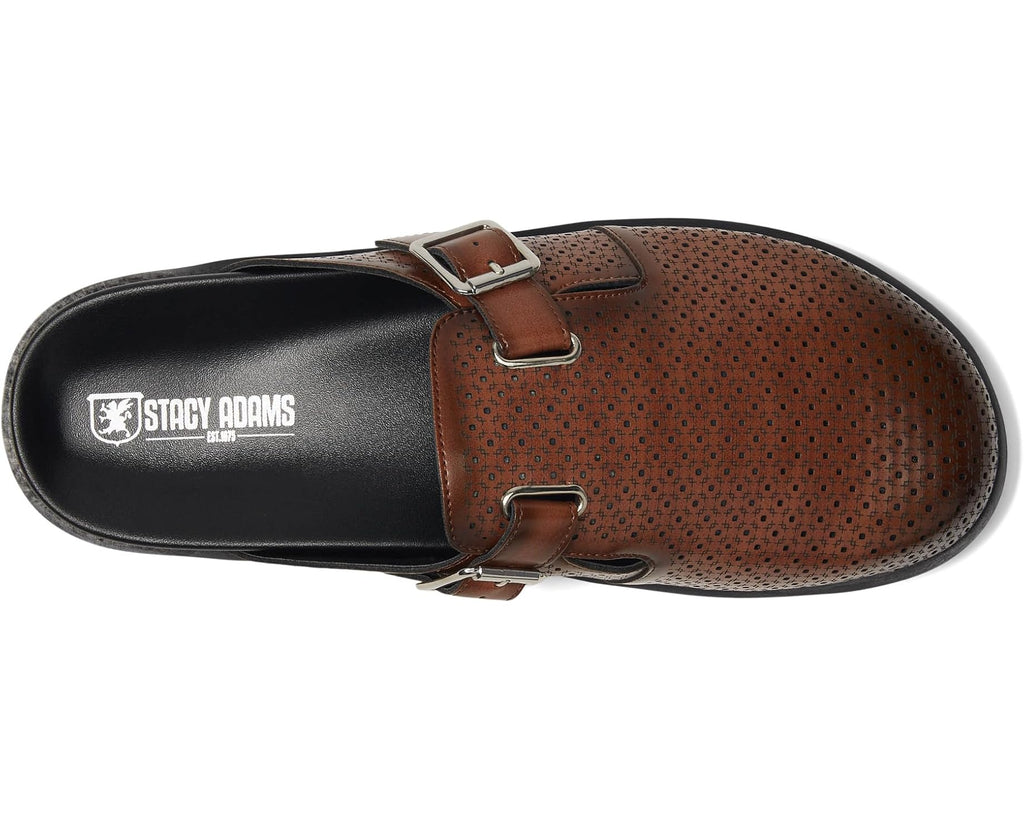 Men's Stacy Adams Montaine Slip-On Clog Cognac