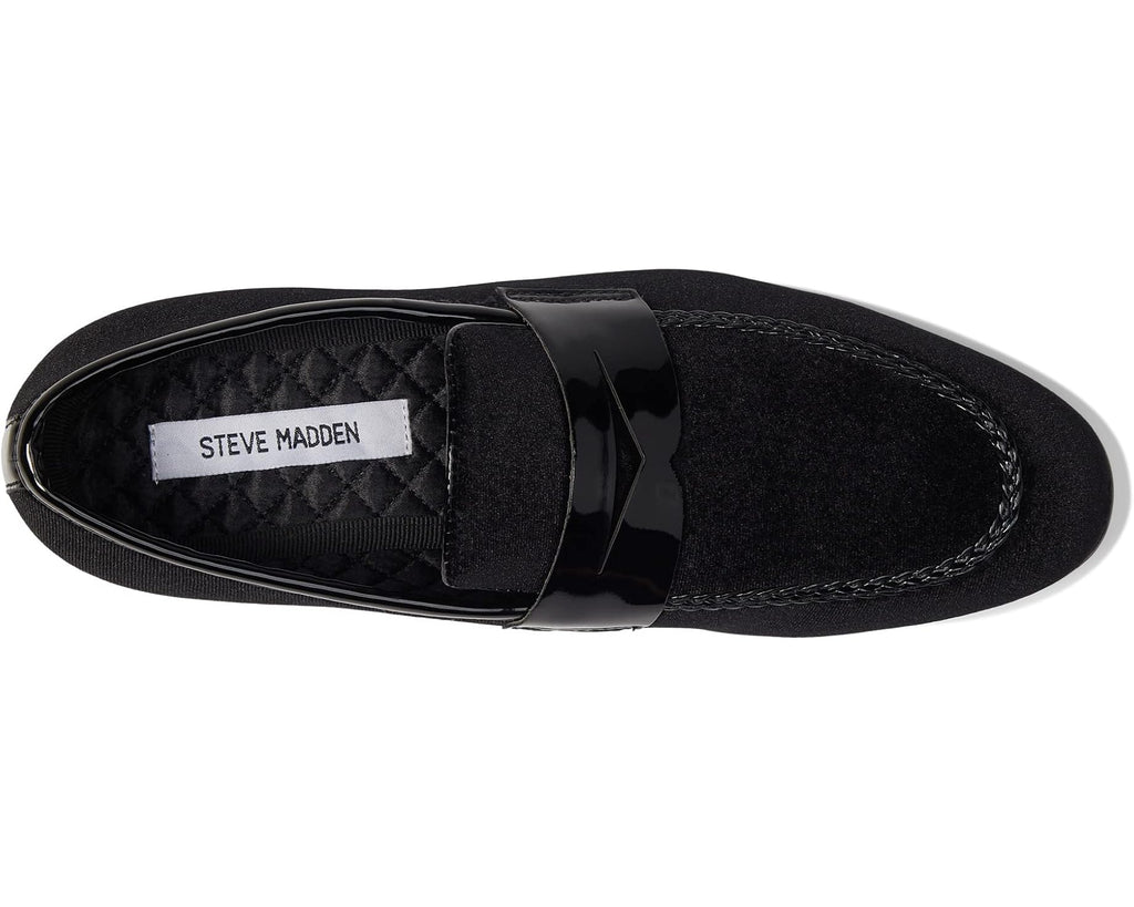 Men's Steve Madden Crescent Black Velvet