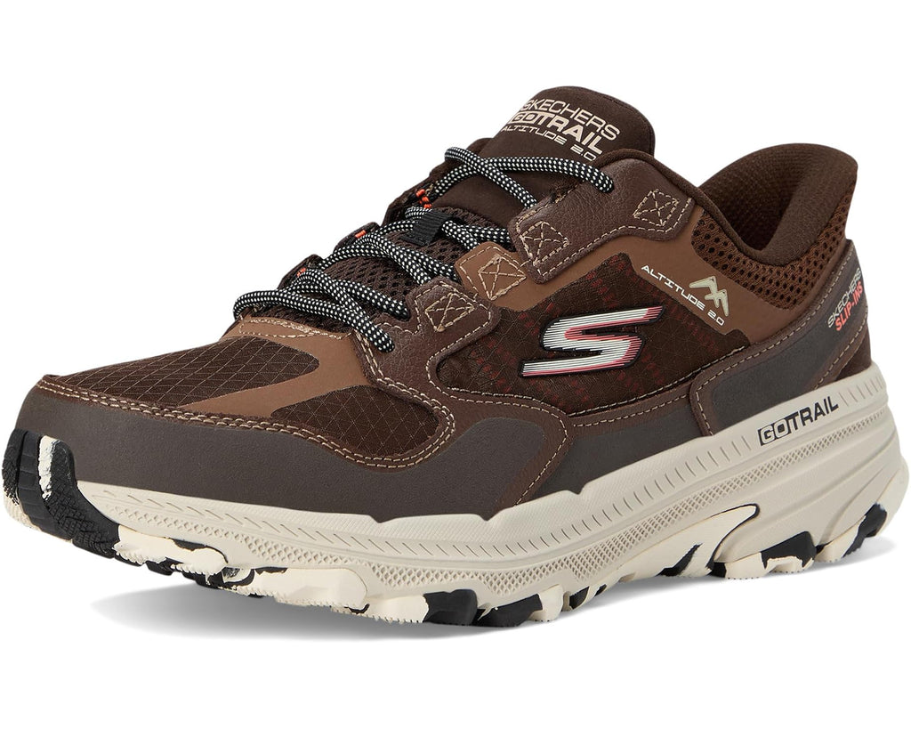 Men's SKECHERS Skechers Hands Free Slip-ins: Go Run Trail Altitude 2.0 Brown/Orange
