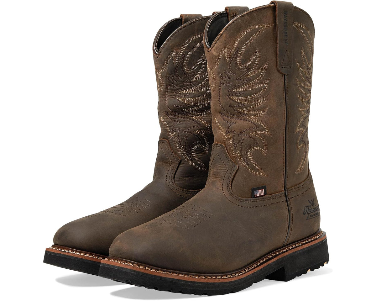 Men's Thorogood American Heritage Willow Square Toe Wellington Soft Toe Crazy Horse