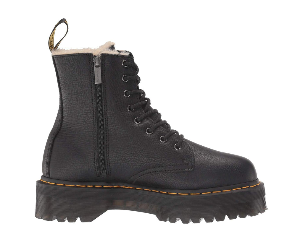 Unisex Dr. Martens Jadon Faux-Fur Lined Black