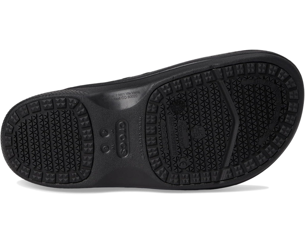 Unisex Crocs Work On The Clock Work Slip-On Black