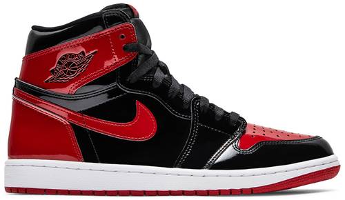 Nike Mens Air Jordan 1 Retro High OG Sneakers - 'Patent Bred'