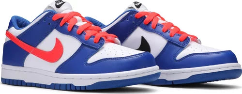 Nike Grade School Womens Dunk Low Sneakers - 'Mismatched Swoosh'