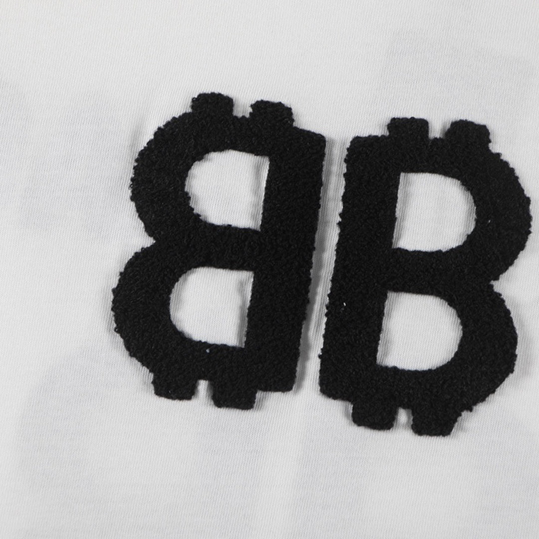 Balenciaga BB Coin Monogram T-Shirt in Black & White
