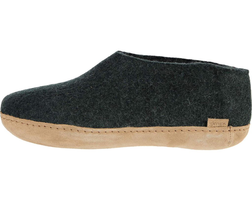 Unisex Glerups Wool Shoe Leather Outsole Forest