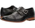 Men's Stacy Adams Desmond Cap-Toe Monk-Strap Loafer Black