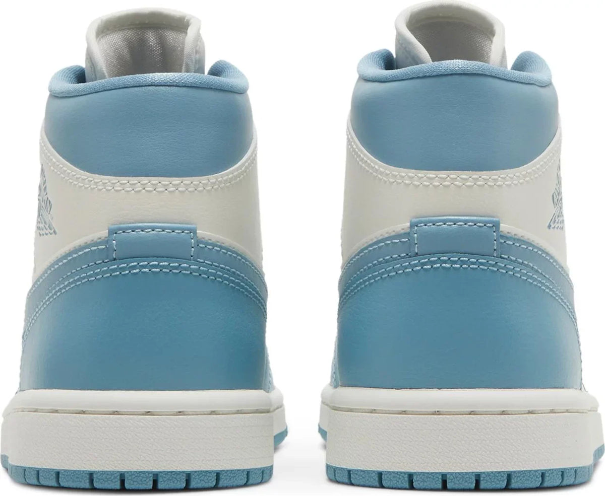Nike Womens Air Jordan 1 Mid Sneakers - 'University Blue'