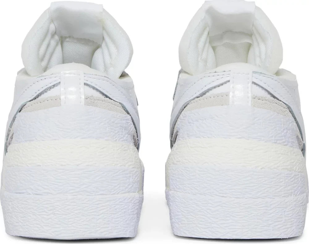 Nike Mens Sacai x Blazer Low Sneakers - 'White Patent'