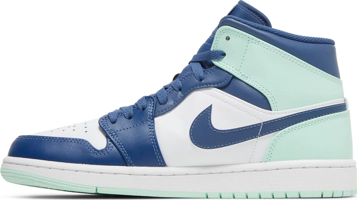 Nike Mens Air Jordan 1 Mid Sneakers - 'Blue Mint'