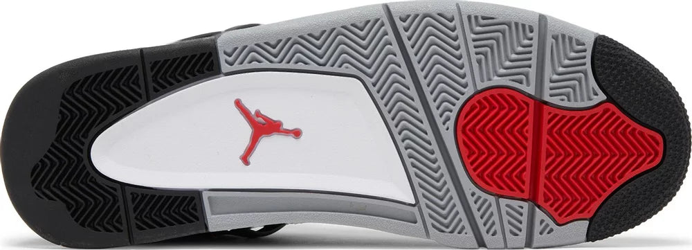 Nike Mens Air Jordan 4 Retro SE Sneakers - 'Black Canvas'