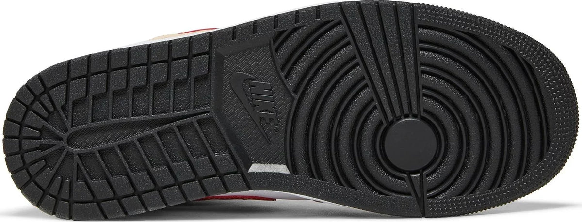 Nike Mens Air Jordan 1 Mid Sneakers - 'Light Curry Cardinal Red'