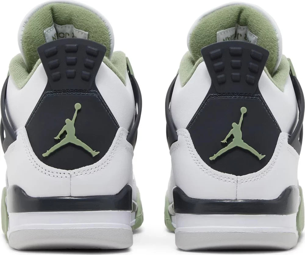 Nike Womens Air Jordan 4 Retro Sneakers - 'Seafoam'
