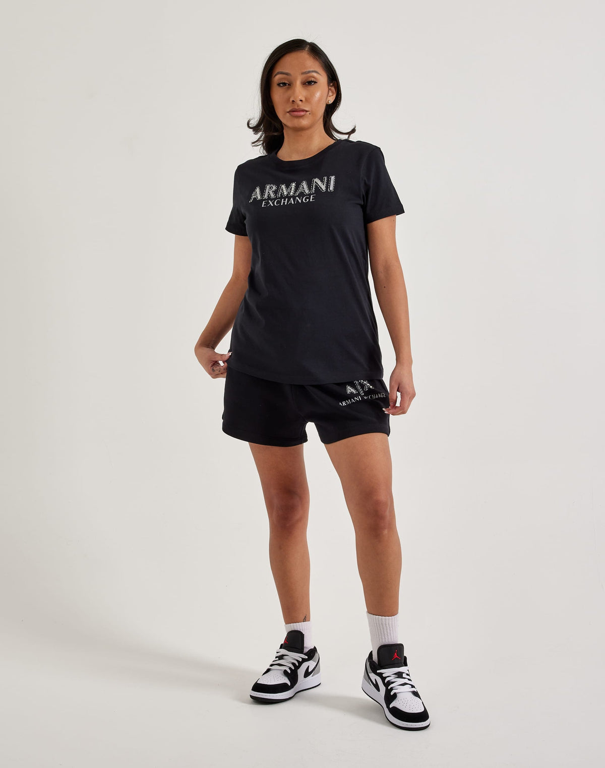 Armani Exchange Embellished Logo Tee
