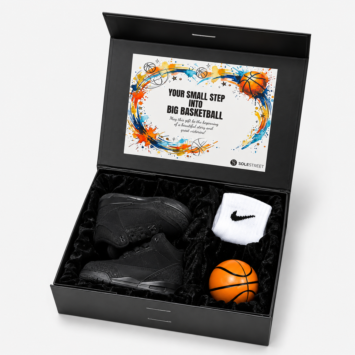 BABY GIFT BOX - JORDAN 3 BLACK CAT TD
