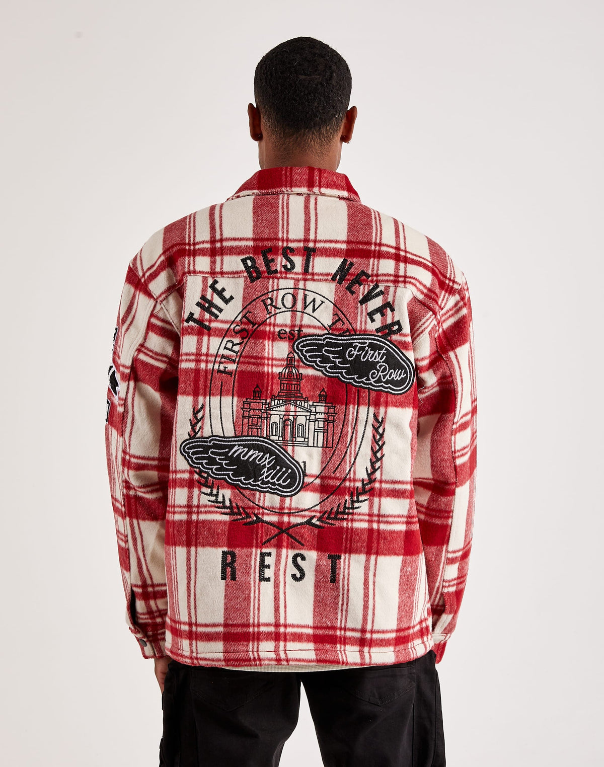First Row Plaid Woven The Best Never Rest Jacket