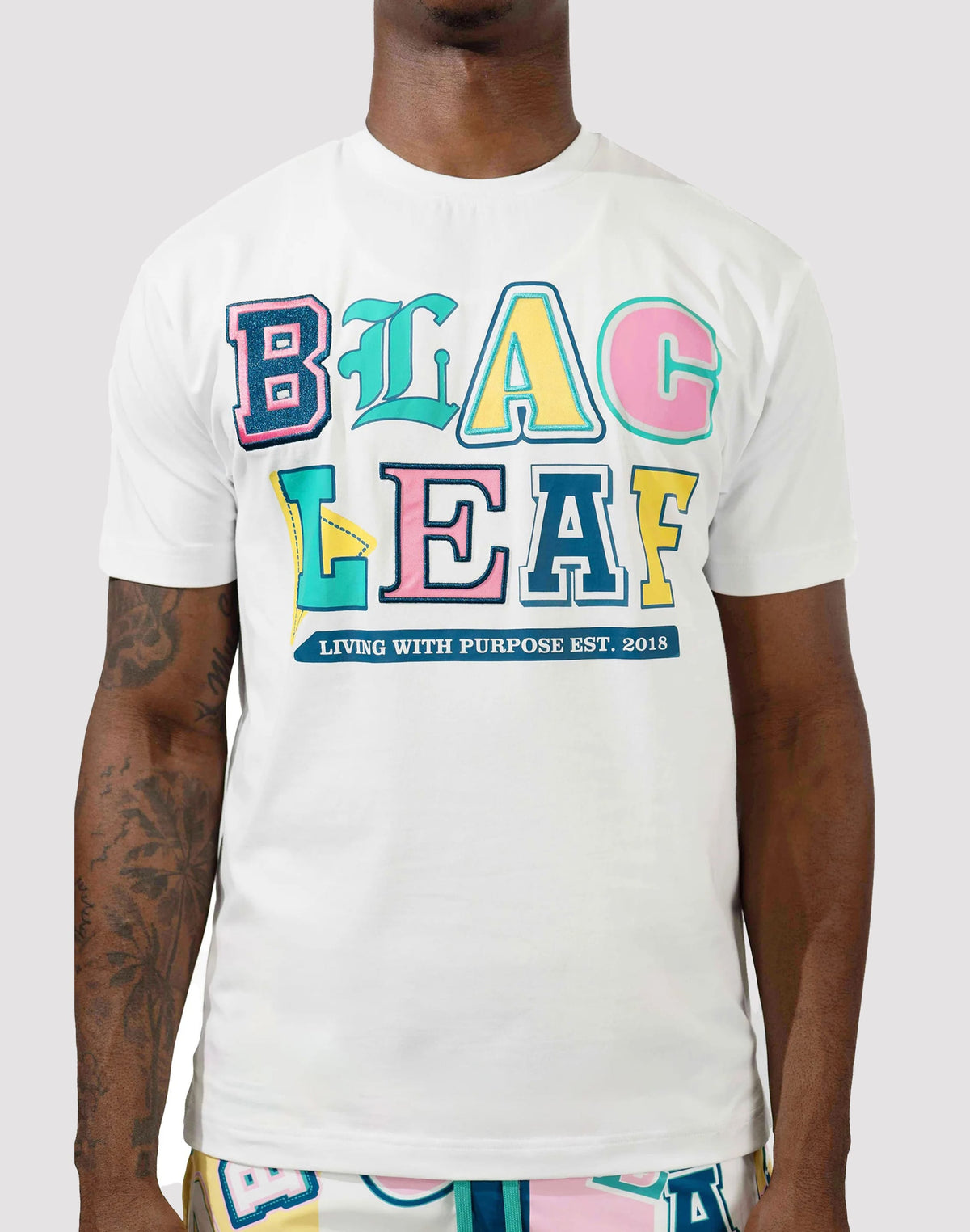 Blac Leaf Live With Purpose Embossed Tee