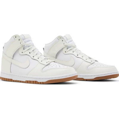 Nike Womens Dunk High Sneakers - 'Sail Gum'