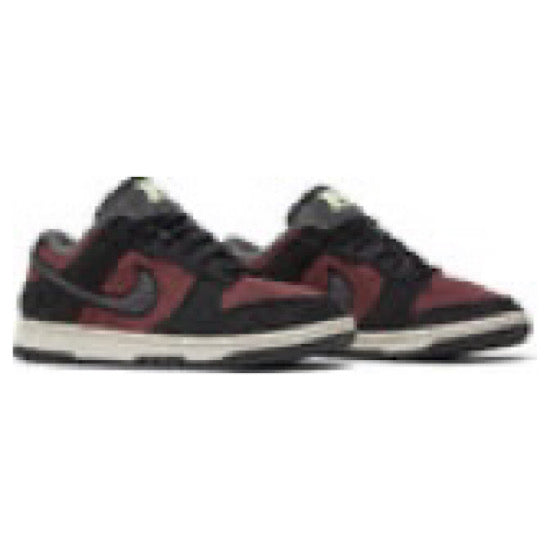 Nike Womens Dunk Low SE Sneakers - 'Fleece - Burgundy Crush'