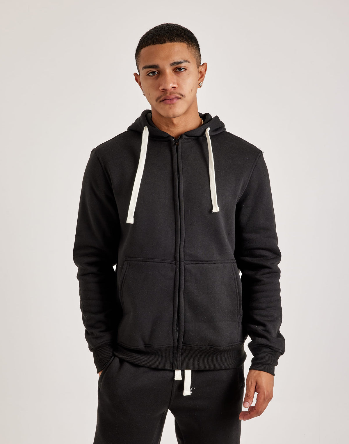 DH Essentials Basic Full-Zip Fleece Hoodie