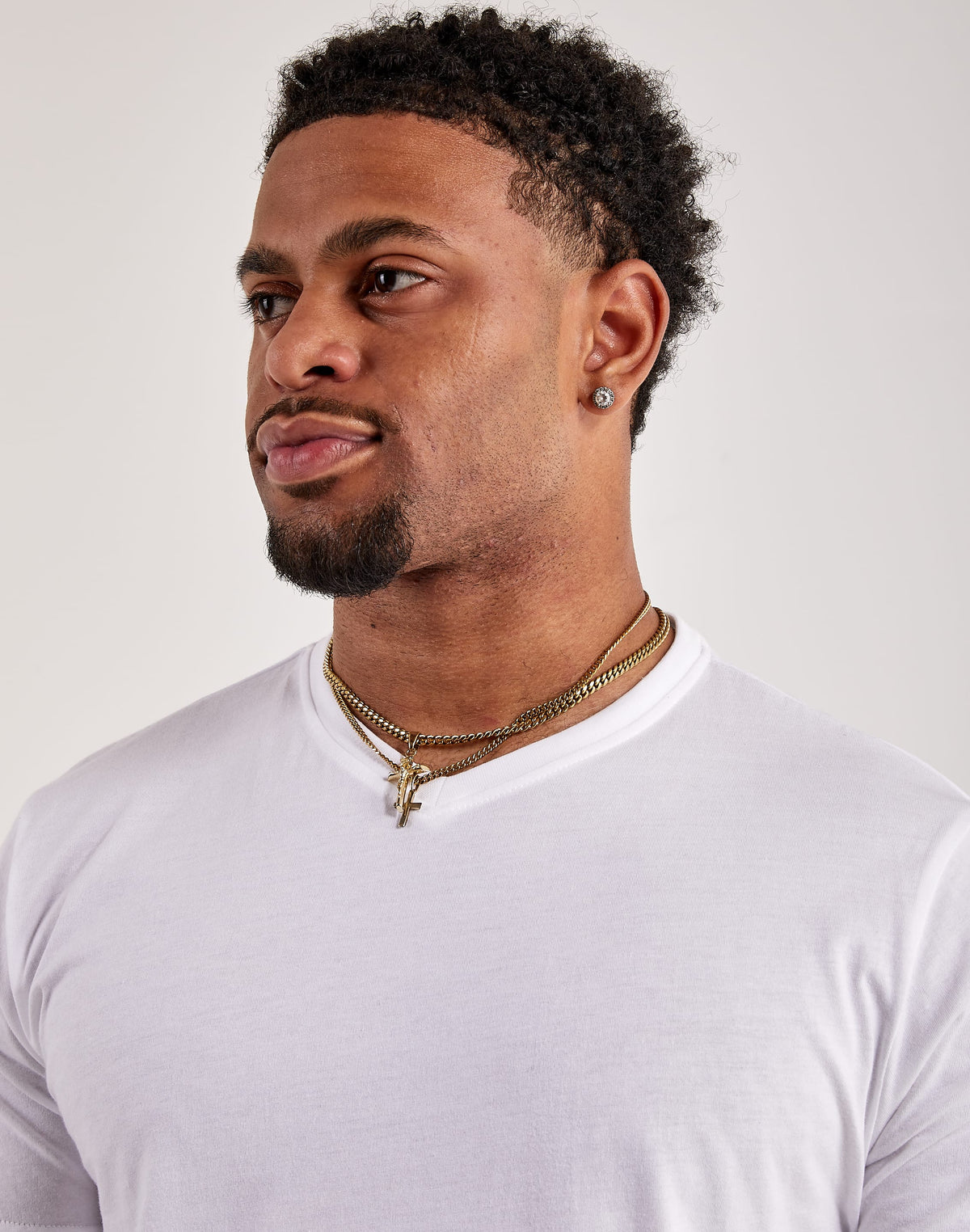 Luxe T Fitted V-Neck Tee